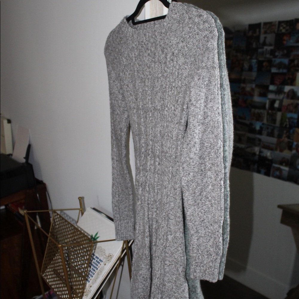 Gray Sweater Dress